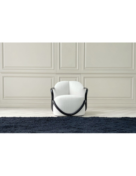 Fauteuil Hug noyer foncé (Offre Expo) Giorgetti - 1