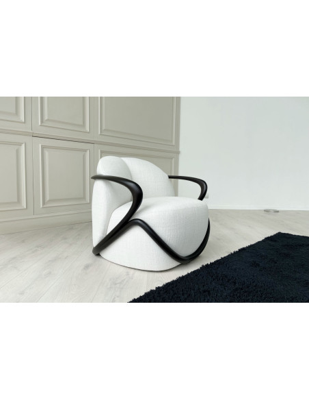 Fauteuil Hug noyer foncé (Offre Expo) Giorgetti - 2