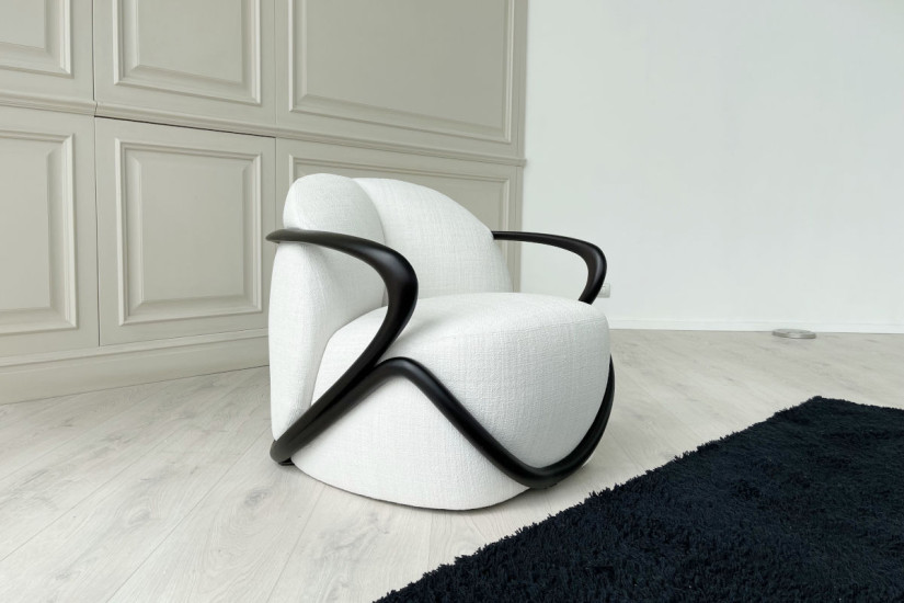 Fauteuil Hug noyer foncé (Offre Expo) Giorgetti - 2