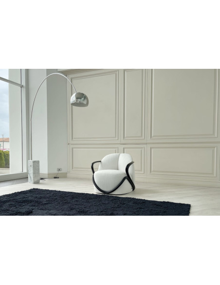 Fauteuil Hug noyer foncé (Offre Expo) Giorgetti - 4