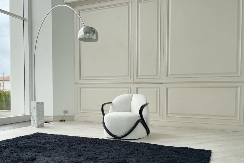 Poltrona Hug noce scuro (Offerta Expo) Giorgetti - 4