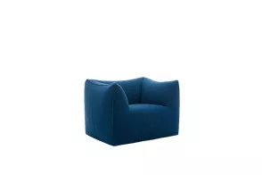 Le Bambole - Fauteuil Bambola en tissu bleu (Offre Expo) B&B Italia - 1 2