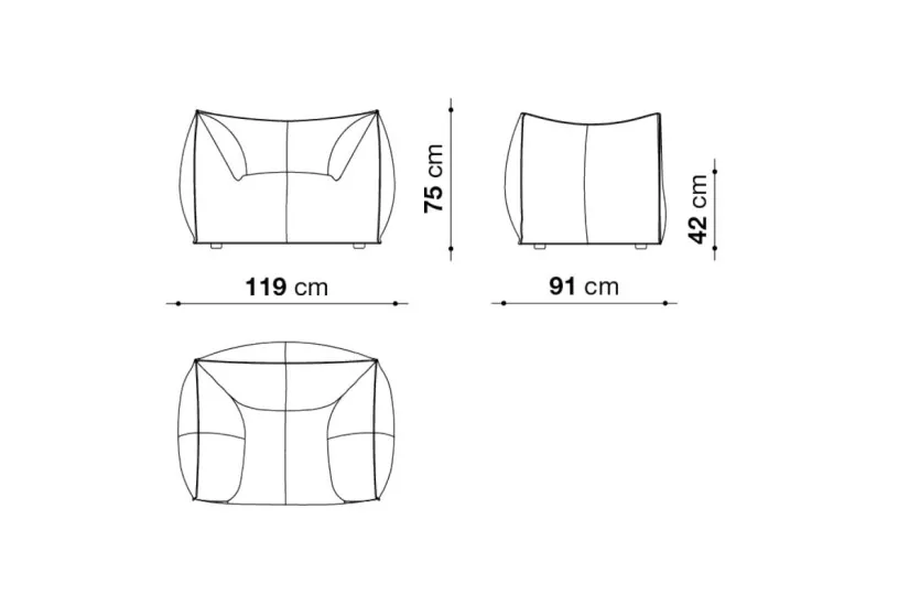 Le Bambole - Bambola Armchair (Expo Offer)