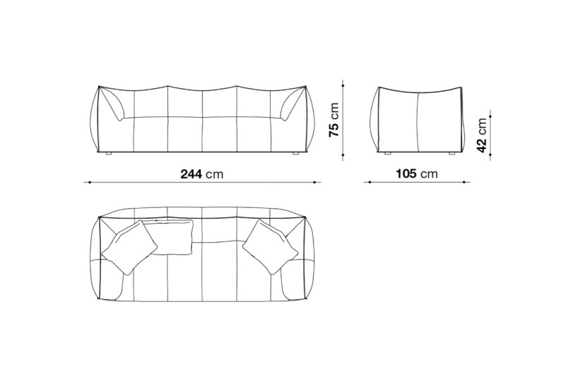 Le Bambole - Canapé Granbambola (Offre Expo) B&B Italia - 6