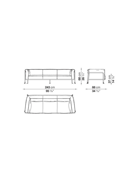 Canapé d'extérieur Borea (Offre Expo) B&B Italia Outdoor - 6