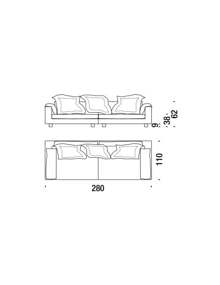 Nebula Nine Sofa d.110 (Expo Offer)