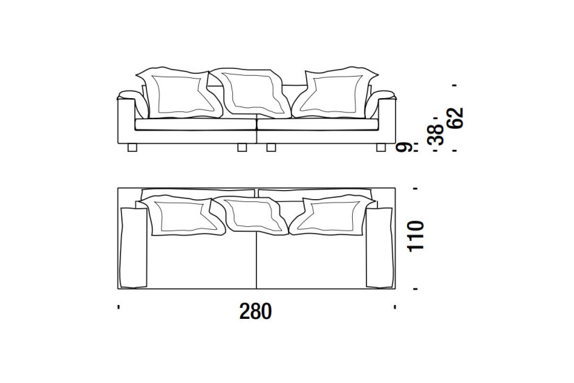 Canapé Nebula Nine p.110 (Offre Expo) Diesel with Moroso - 7