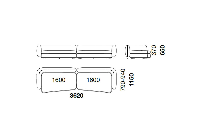Canapé Saint-Germain (Offre Expo) Poliform - 7