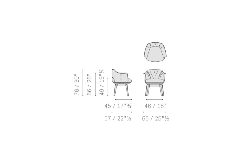 Fauteuil pivotant Archibald (Offre Expo) Poltrona Frau - 5