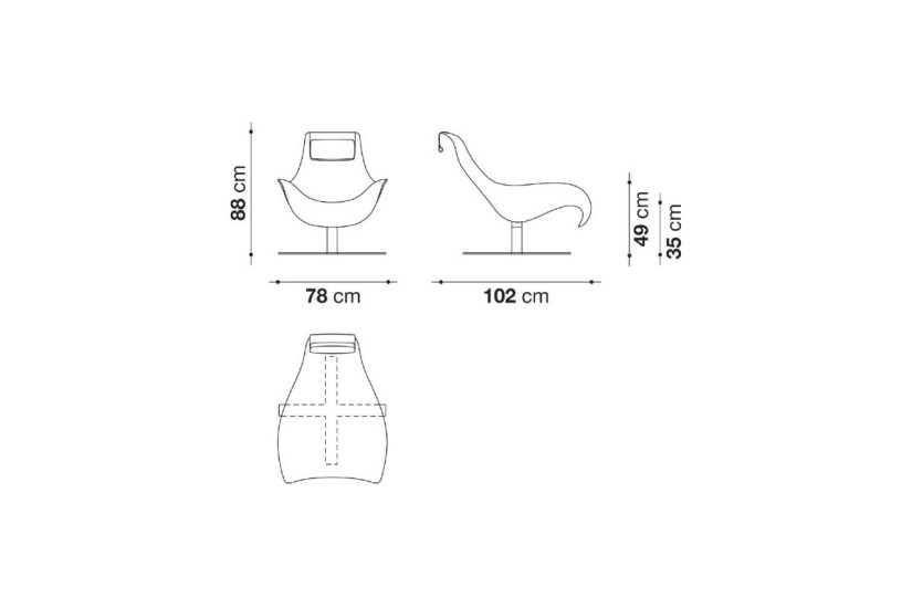 Poltrona Girevole Mart (Offerta Expo) B&B Italia - 6