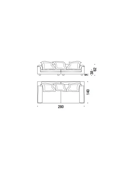 Nebula Nine Sofa - d.140 (Expo Offer)
