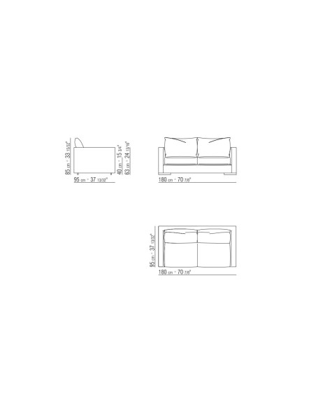Divano 2 posti Magnum (Offerta Expo) Flexform - 6