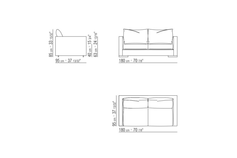 Divano 2 posti Magnum (Offerta Expo) Flexform - 6