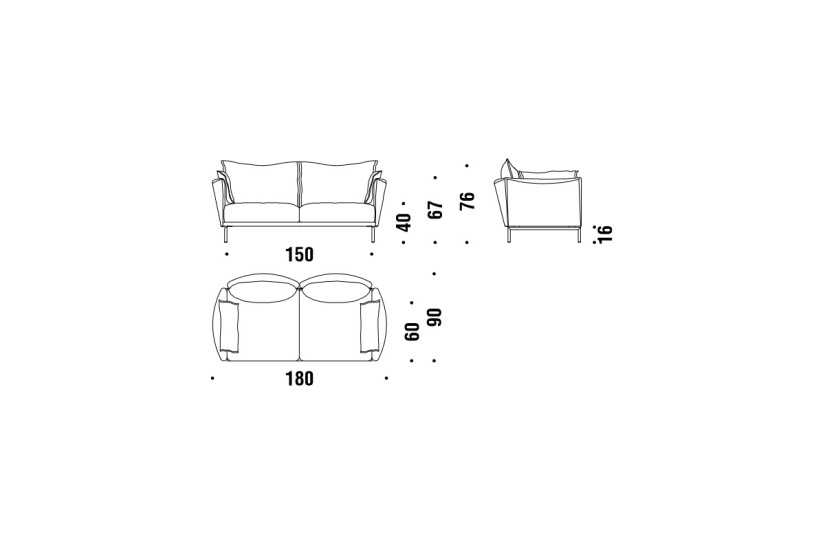 Gentry 2 Seater Sofa (Expo Offer)