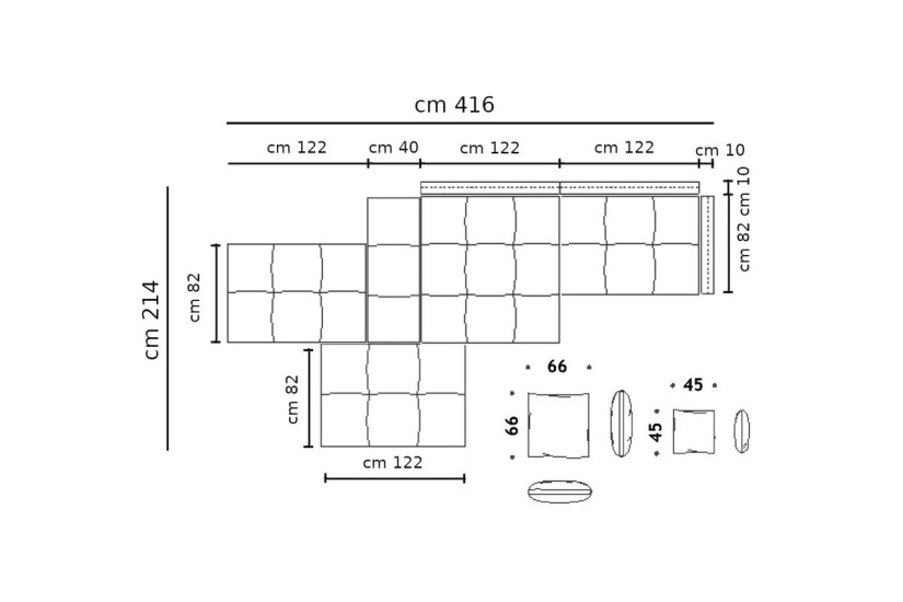 Pixel Sofa 4-element composition (Expo Offer)