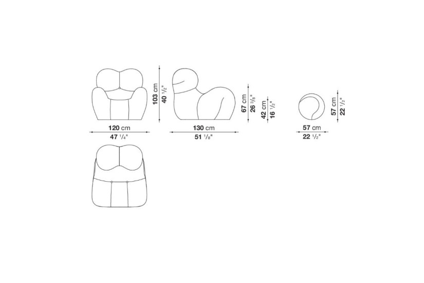 Poltrona Serie Up 2000 (Offerta Expo) B&B Italia - 7