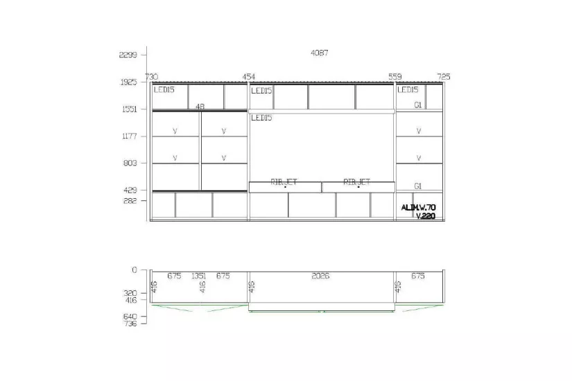 Wall System Black Elm (Expo Offer)