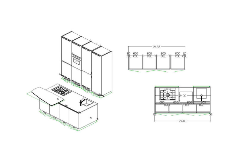 Cuisine Alea Gris Argent (Offre Expo) Poliform - 9