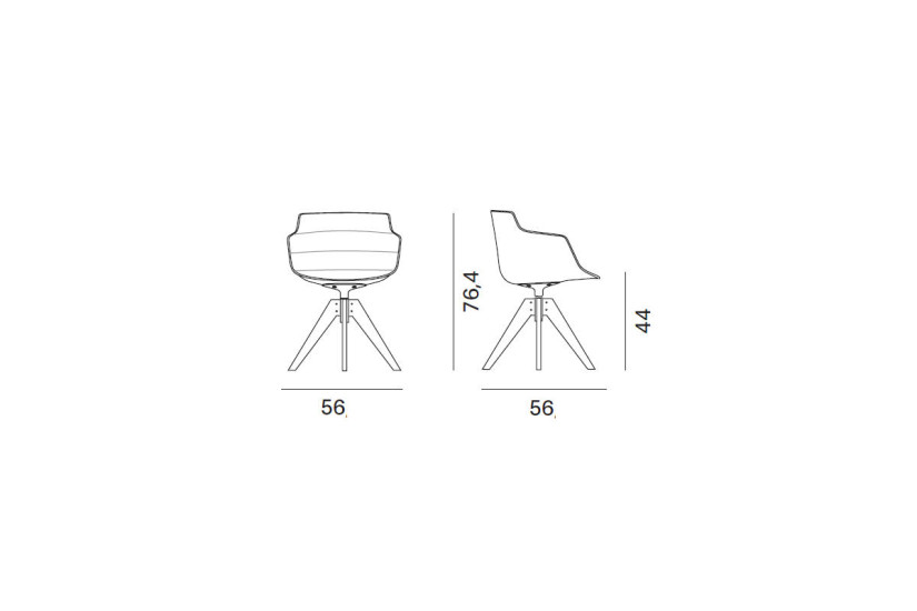 Flow Slim Padded Chair (Expo Offer)