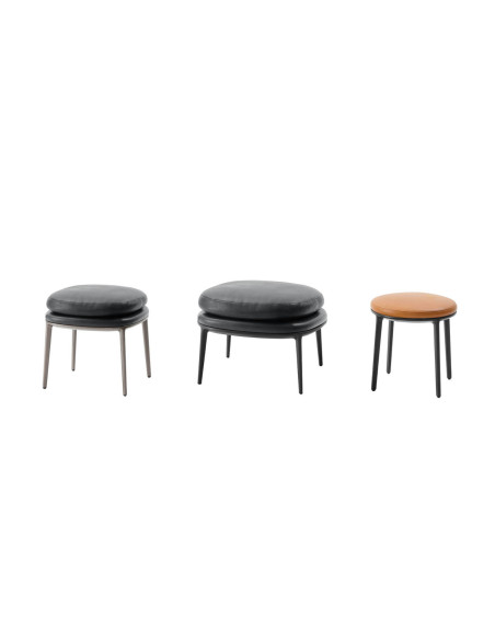 Tavolino e Pouf Caratos Maxalto - 3