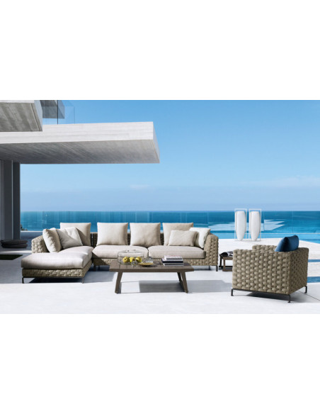 Ray Outdoor Natural Sofa