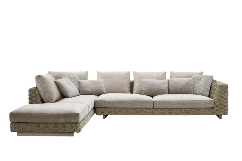 Divano per esterno Ray Outdoor Natural B&B Italia Outdoor - 4