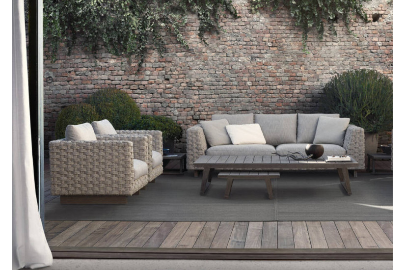 Fauteuil d'extérieur Ray Outdoor Natural B&B Italia Outdoor - 3