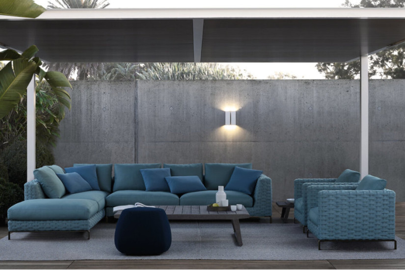 Divano per esterno Ray Outdoor Fabric B&B Italia Outdoor - 3