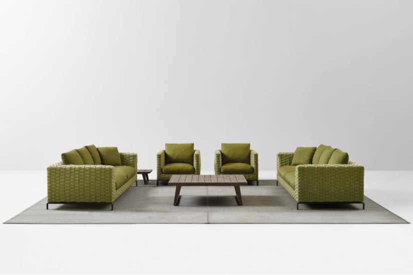 Divano per esterno Ray Outdoor Fabric B&B Italia Outdoor - 4
