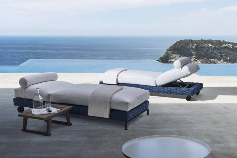 Lettino per esterno Ray Outdoor Fabric B&B Italia Outdoor - 2