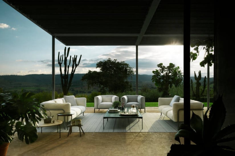 Borea Outdoor 3-Seater Sofa