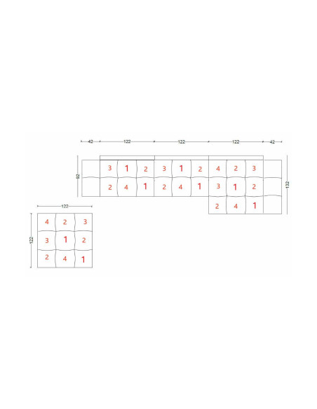 Canapé Pixel Patchwork (Offre Expo) Saba - 7