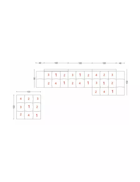 Divano Pixel Patchwork (Offerta Expo) Saba - 7