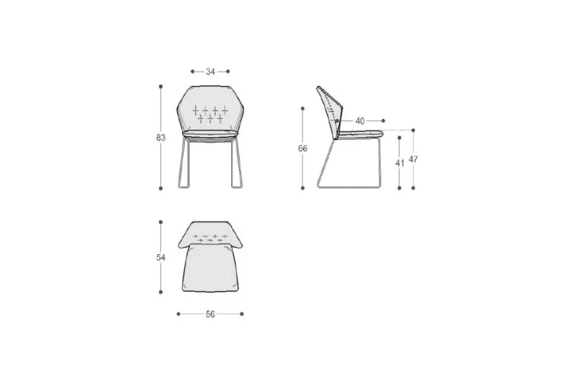 New York by Marras Chair Without Armrests (Expo Offer)