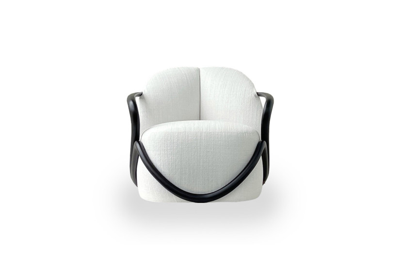 Fauteuil Hug noyer foncé (Offre Expo) Giorgetti - 5