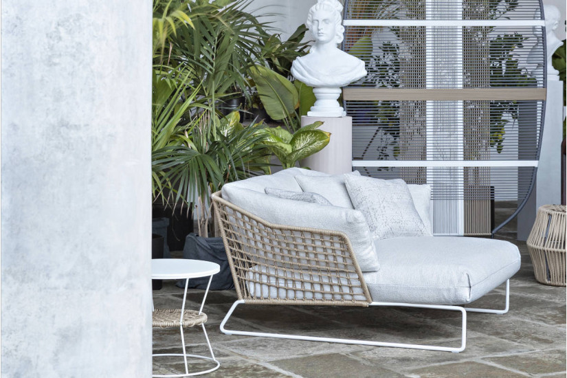 Fauteuil Lounge pour extérieur New York Soleil Saba - 3