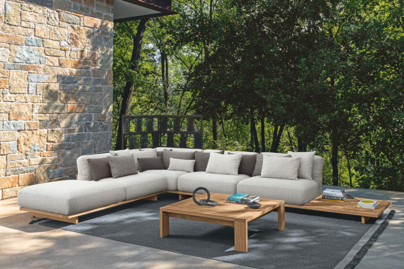 Divano per esterno Argo Wood Talenti - 3