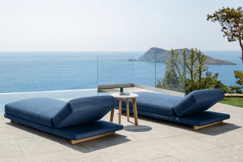 Argo Wood Outdoor Sunbed