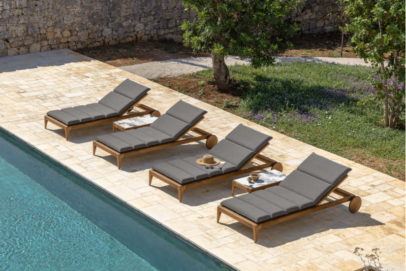 Lit d'extérieur Cruise Teak Talenti - 4