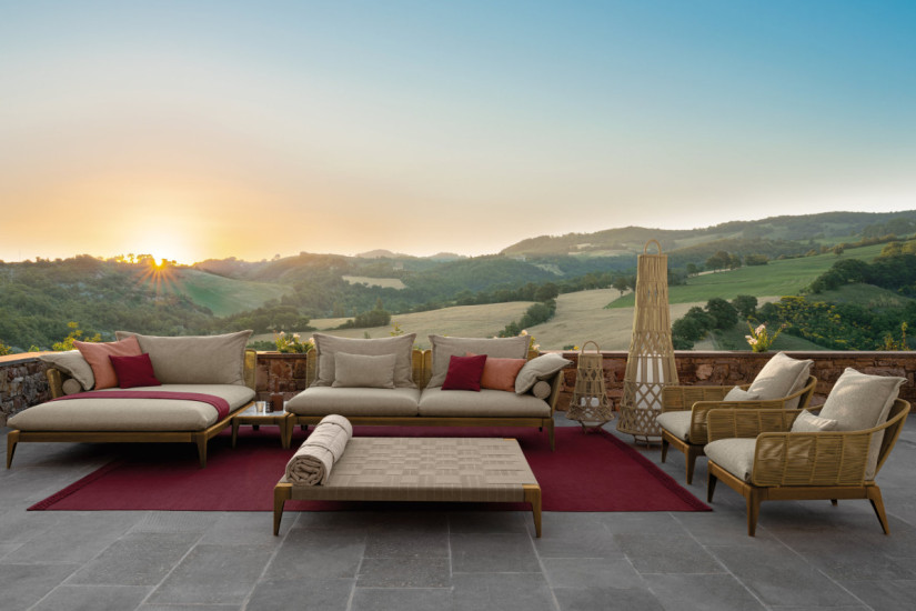 Poltrona Living per esterno Cruise Teak Talenti - 4