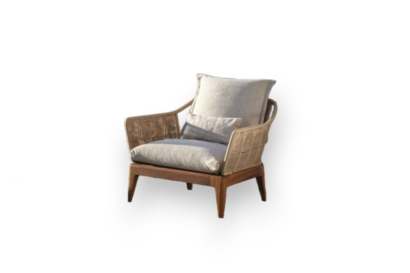 Fauteuil Living pour extérieur Cruise Teak Talenti - 1