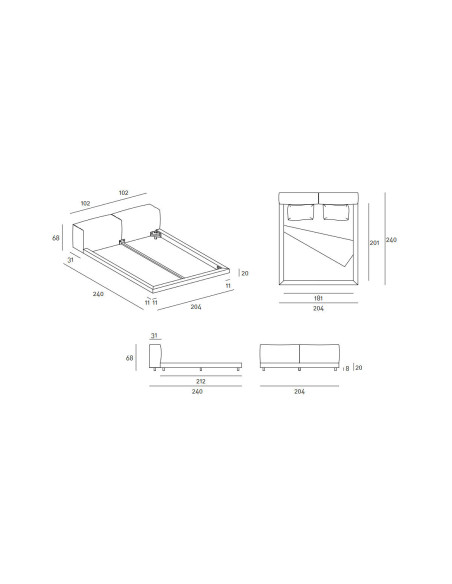 Letto Softwall (Offerta Expo) Living Divani - 6