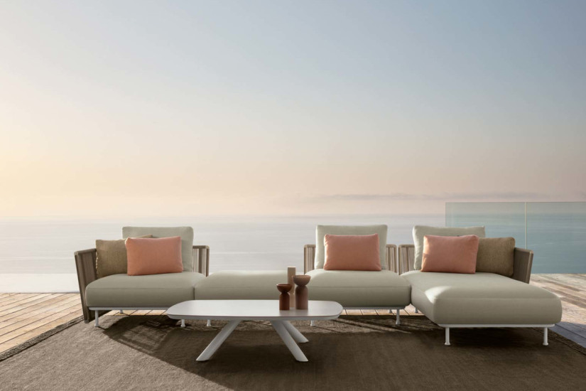 Coral outdoor coffee table