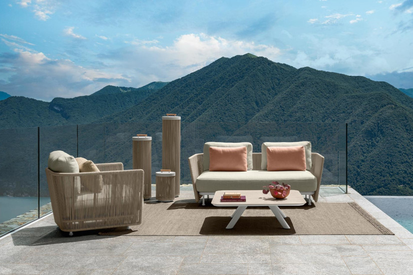 Coral outdoor coffee table