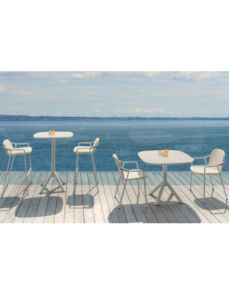 Coral outdoor small armchair