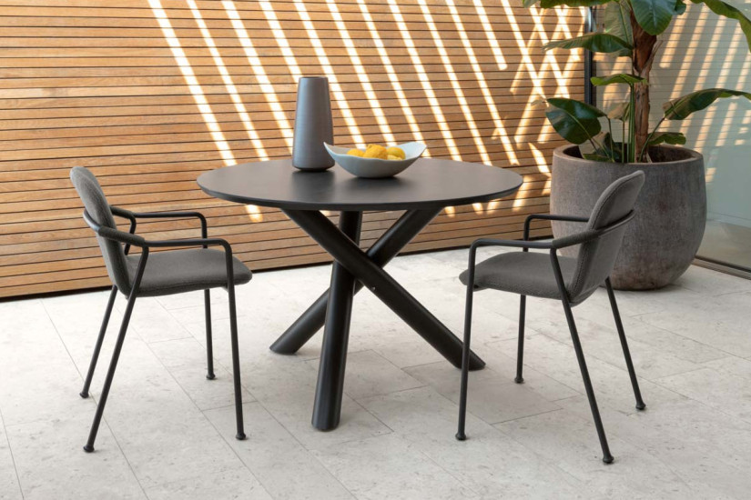 Coral outdoor small armchair