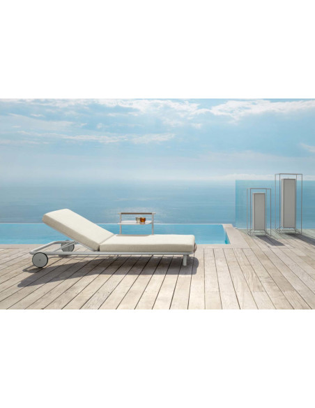 Coral outdoor sunbed
