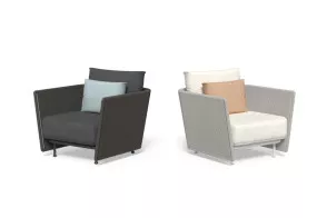 Coral outdoor living armchair