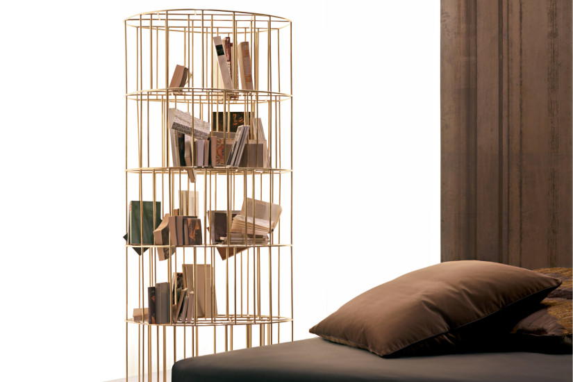 Golden Cage Bookcase