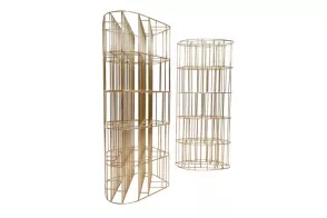 Golden Cage Bookcase